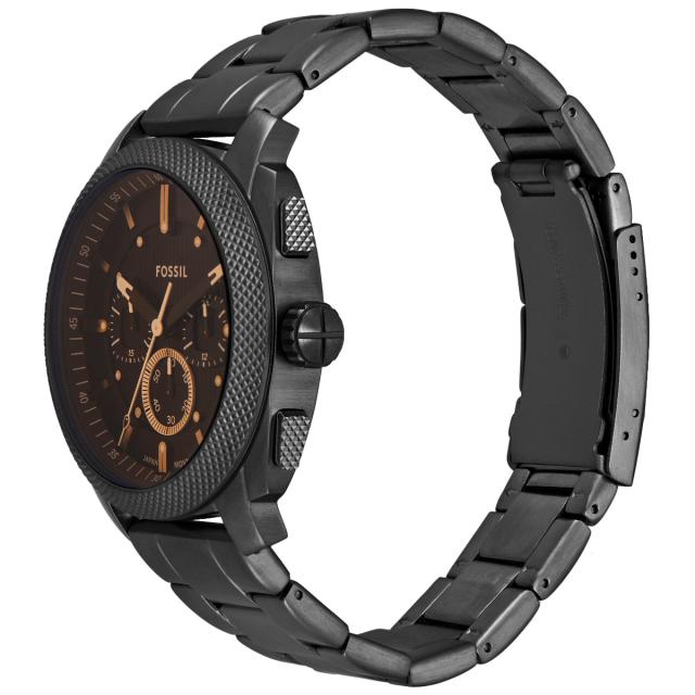 フォッシル FOSSIL 腕時計 メンズ MACHINE クロノグラフ ブラック ステンレススチールウォッチ FS6097_3