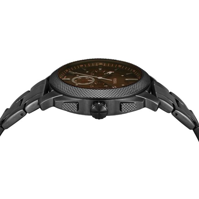 フォッシル FOSSIL 腕時計 メンズ MACHINE クロノグラフ ブラック ステンレススチールウォッチ FS6097_4