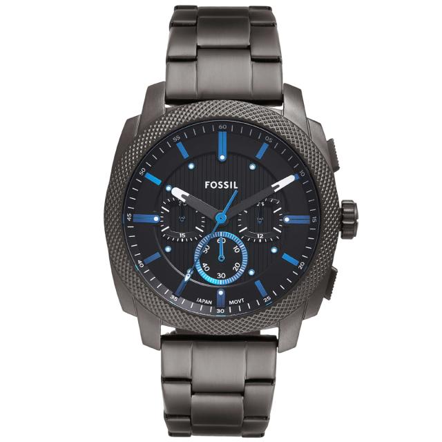 フォッシル FOSSIL 腕時計 メンズ MACHINE クロノグラフ ガンメタル ステンレススチールウォッチ FS6098_1