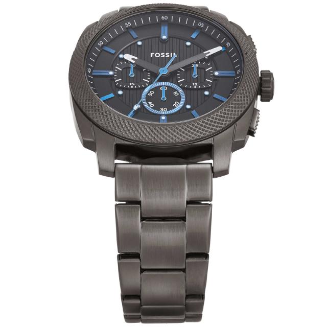 フォッシル FOSSIL 腕時計 メンズ MACHINE クロノグラフ ガンメタル ステンレススチールウォッチ FS6098_2