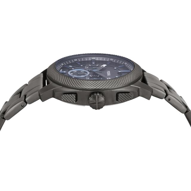 フォッシル FOSSIL 腕時計 メンズ MACHINE クロノグラフ ガンメタル ステンレススチールウォッチ FS6098_4
