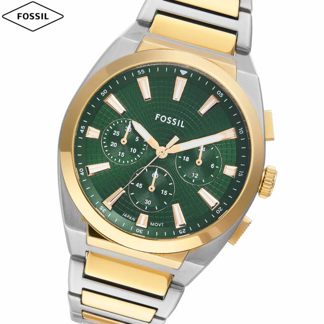 フォッシル FOSSIL 腕時計 メンズ EVERETT クロノグラフ ツートーン ステンレススチールウォッチ FS6106