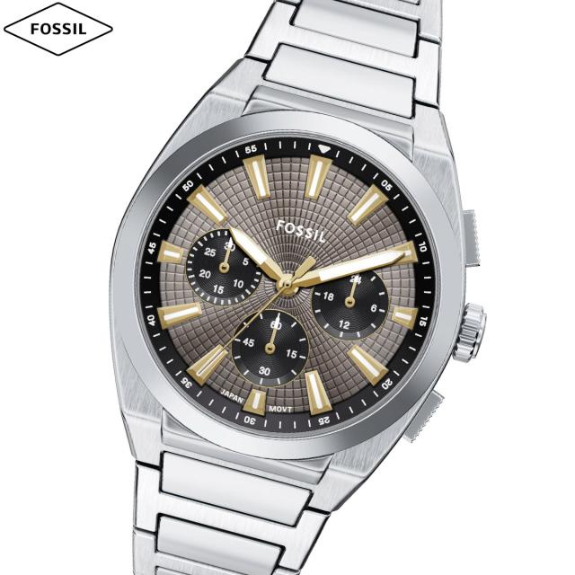 フォッシル FOSSIL 腕時計 メンズ EVERETT クロノグラフ ステンレススチールウォッチ FS6128