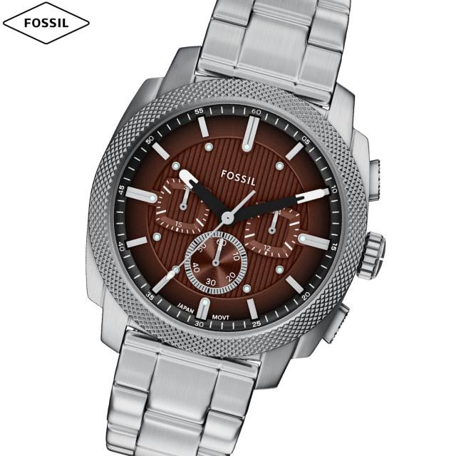 フォッシル FOSSIL 腕時計 メンズ MACHINE クロノグラフ ステンレススチールウォッチ FS6144