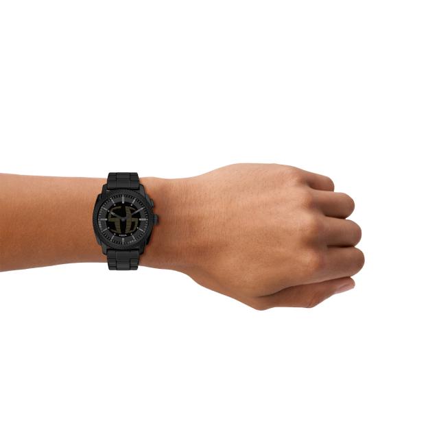フォッシル FOSSIL 腕時計 アナデジ メンズ MACHINE BIG TIC 41mm ブラック ステンレススチール FS6156_6