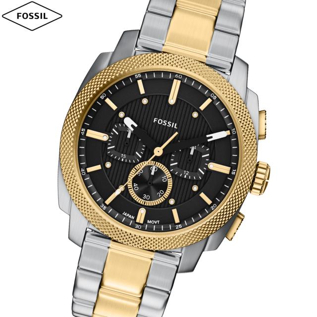 フォッシル FOSSIL 腕時計 メンズ MACHINE クロノグラフ ツートーン ステンレススチール FS6159