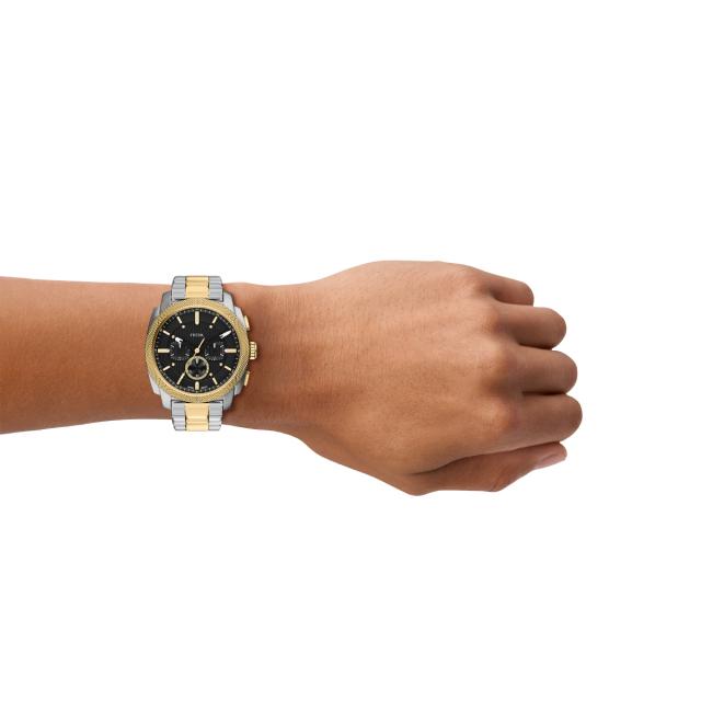 フォッシル FOSSIL 腕時計 メンズ MACHINE クロノグラフ ツートーン ステンレススチール FS6159_6