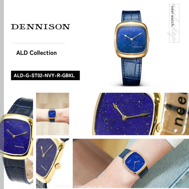 デニソン DENNISON 腕時計 メンズ レディース ALD Collection ナチュラルラピスラズリ ゴールド ALD-G-ST02-NVY-R-GBKL_1