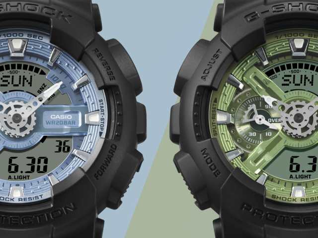 GA110CD-1A3 | Big G-SHOCK Watch | Black with Sage Green Face