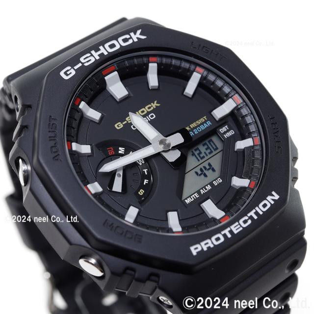 G-SHOCK カシオ Gショック CASIO アナデジ 腕時計 メンズ GA-2100RL-1AJF 初代G-SHOCK ブランドカラーモデル オールブラック_6