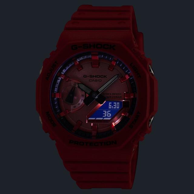 G-SHOCK カシオ Gショック CASIO アナデジ 腕時計 メンズ GA-2100RRB-4AJF Iconic Styles レッド_12