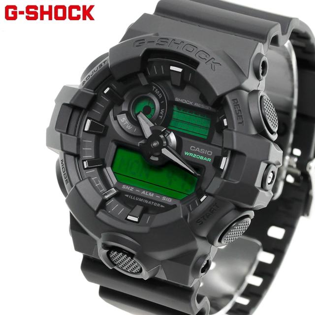 G-SHOCK アナデジ カシオ Gショック CASIO 腕時計 メンズ GA-700BEG-1AJF BLACK AND ELECTRO GREEN エレクトログリーン