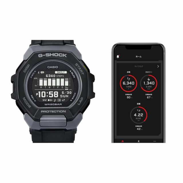 G-SHOCK G-SQUAD カシオ Gショック ジースクワッド CASIO GBD-300-1JF Bluetooth搭載 GPS 腕時計 メンズ  スマートフォンリンクの通販はau PAY マーケット - neelセレクトショップ | au PAY マーケット－通販サイト