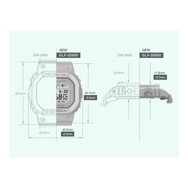 G-SHOCK カシオ G-LIDE Gショック Gライド 腕時計 メンズ レディース CASIO GLX-S5600-1JF DW-5600 小型化・薄型化モデル_13
