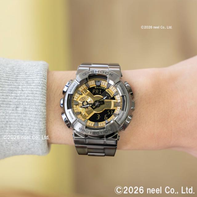 G-SHOCK カシオ Gショック CASIO メンズ 腕時計 アナデジ GM-110BD-1A9JF ブラック ゴールド_5
