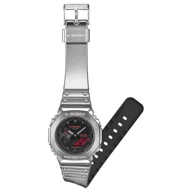 G-SHOCK アナデジ カシオ Gショック CASIO 腕時計 メンズ GM-2100YRA-8AJF FINE METALLIC SERIES シルバー メタルベゼル_14