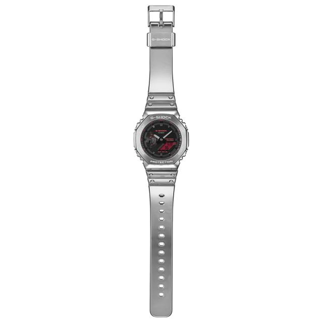 G-SHOCK アナデジ カシオ Gショック CASIO 腕時計 メンズ GM-2100YRA-8AJF FINE METALLIC SERIES シルバー メタルベゼル_15