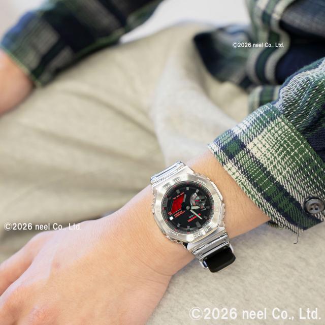 G-SHOCK アナデジ カシオ Gショック CASIO 腕時計 メンズ GM-2100YRA-8AJF FINE METALLIC SERIES シルバー メタルベゼル_7