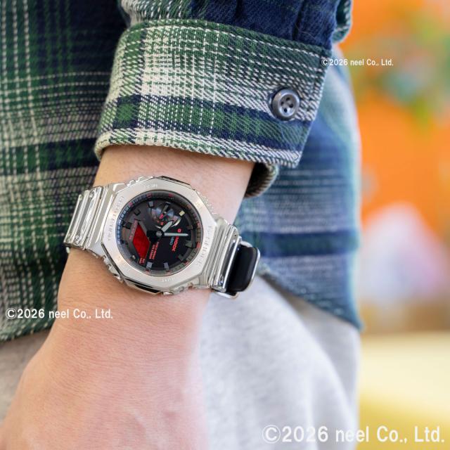 G-SHOCK アナデジ カシオ Gショック CASIO 腕時計 メンズ GM-2100YRA-8AJF FINE METALLIC SERIES シルバー メタルベゼル_8
