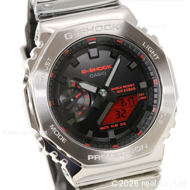 G-SHOCK アナデジ カシオ Gショック CASIO 腕時計 メンズ GM-2100YRA-8AJF FINE METALLIC SERIES シルバー メタルベゼル_10