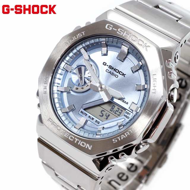 G-SHOCK アナデジ メンズ 腕時計 カシオ CASIO GM-2110D-2AJF スカイブルー メタルベゼル＆メタルバンド