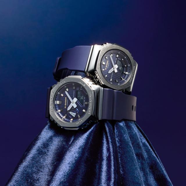 G-SHOCK カシオ Gショック CASIO 腕時計 ペアモデル メンズ レディース GM-2110SH-2AJF GM-S2110SH-2AJF プレシャスハートセレクション PRECIOUS HEART SELECTION 2025年限定 ネイビー 夜空