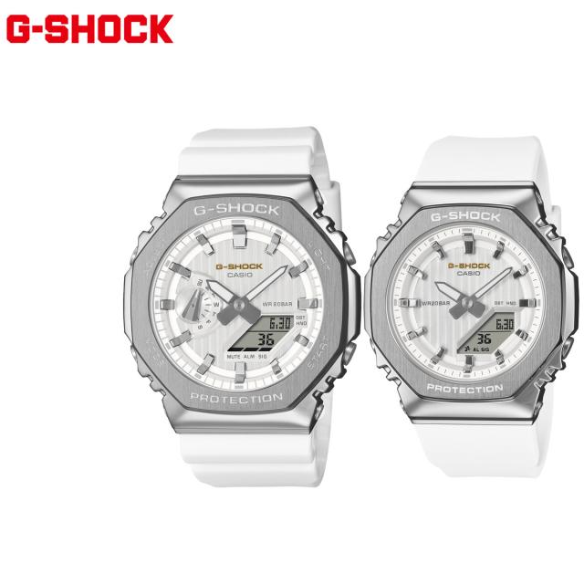 G-SHOCK カシオ Gショック CASIO 腕時計 ペアモデル メンズ レディース GM-2110SH-7AJF GM-S2110SH-7AJF プレシャスハートセレクション PRECIOUS HEART SELECTION 2025年限定 ホワイト 流れ星