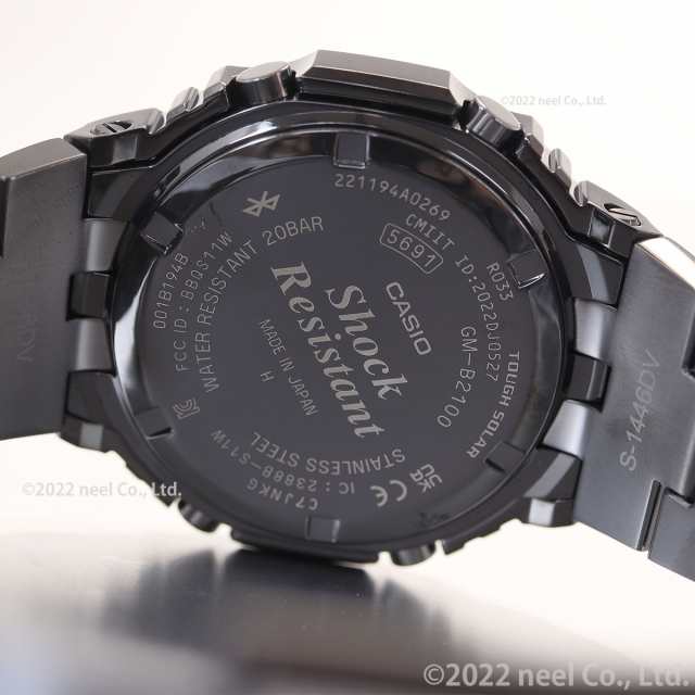 ［美品］G SHOCK GM-B2100BD-1AJF フルメタルブラック G-SHOCK FULL METAL フルメタル 2100 オクタゴン ブラック GM