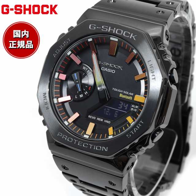 G-SHOCK カシオ Gショック CASIO GM-B2100BPC-1AJF タフソーラー フルメタル オールブラック 腕時計 メンズ  スマートフォンリンク レイン｜au PAY マーケット