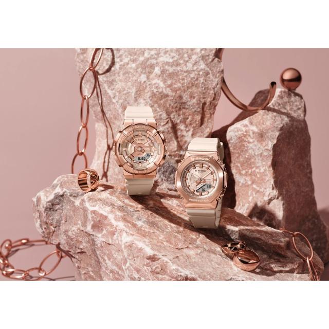 G-SHOCK gm s110pg ピンクゴールド　レディース　ブラックピンク GMS110PG-1A | G-SHOCK ANALOG-DIGITAL Pink gold | CASIO