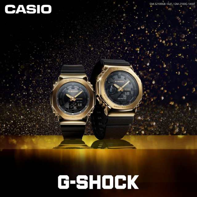 G-SHOCK カシオ Gショック CASIO アナデジ 腕時計 メンズ レディース GM-S2100GB-1AJF ブラック ゴールド メタルカバー コンパクトサイズ