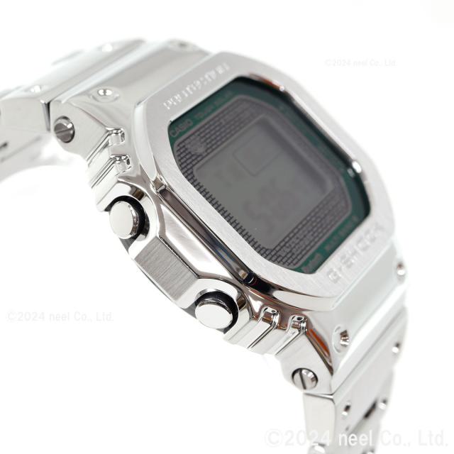 G-SHOCK カシオ Gショック CASIO GMW-B5000D-3JF タフソーラー 電波時計 腕時計 メンズ フルメタル シルバー グリーン スマートフォンリンク
