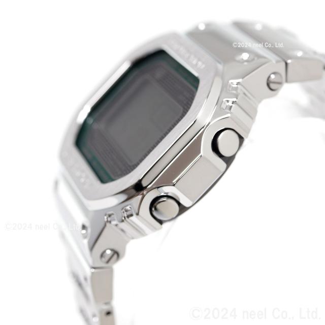 G-SHOCK カシオ Gショック CASIO GMW-B5000D-3JF タフソーラー 電波時計 腕時計 メンズ フルメタル シルバー グリーン スマートフォンリンク