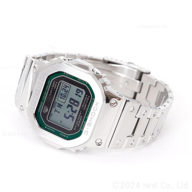 G-SHOCK カシオ Gショック CASIO GMW-B5000D-3JF タフソーラー 電波時計 腕時計 メンズ フルメタル シルバー グリーン スマートフォンリンク