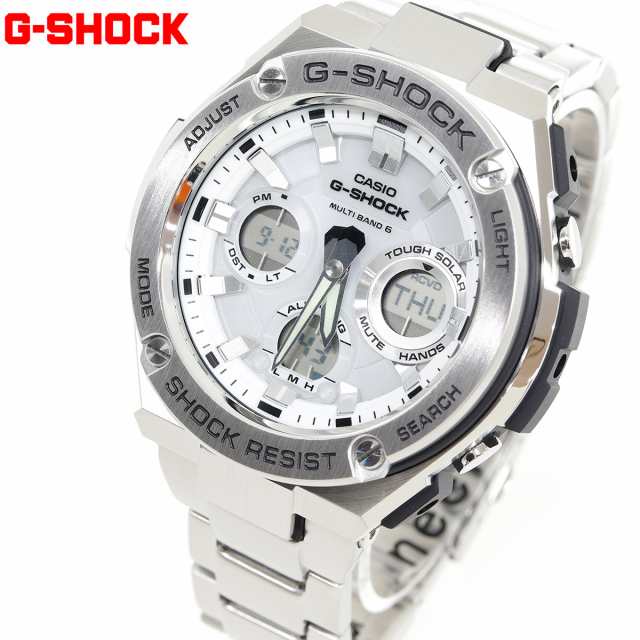 カシオ Gショック Gスチール CASIO G-SHOCK G-STEEL 電波 ソーラー 電波時計 腕時計 ホワイト アナデジ  GST-W110D-7AJFの通販はau PAY マーケット - neelセレクトショップ | au PAY マーケット－通販サイト