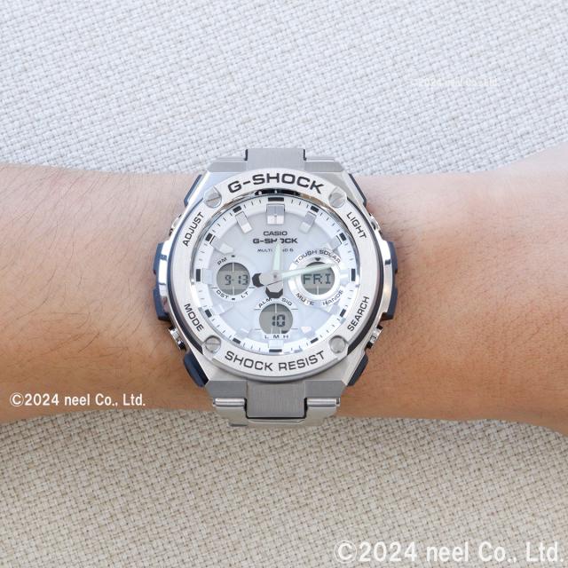 ヤ*ス様 早い者勝ち、G-SHOCK ホワイト腕時計G-steeL G-SHOC Gショック Gライド G-SHOCK G-LIDE 電波 ソーラー 腕時計 メンズ
