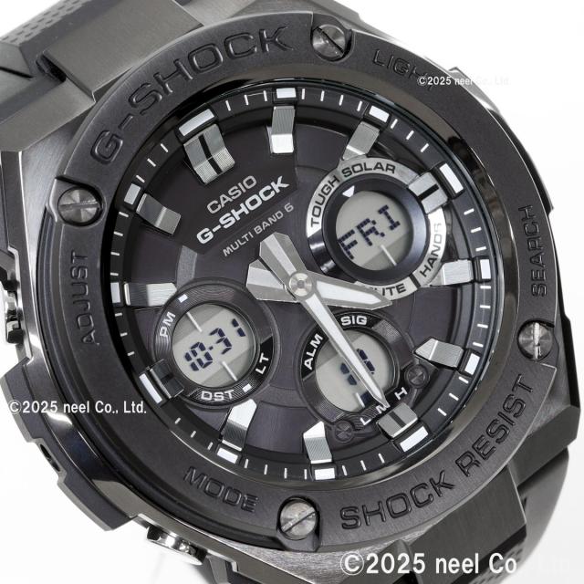 G-SHOCK 電波 ソーラー 電波時計 G-STEEL カシオ Gショック Gスチール CASIO 腕時計 アナデジ タフソーラー GST-W110MS-1AJF_9