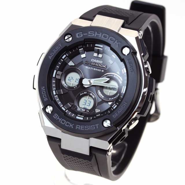 カシオ Gショック Gスチール CASIO G-SHOCK G-STEEL 電波 ソーラー 電波時計 腕時計 メンズ タフソーラー  GST-W300-1AJF｜au PAY マーケット