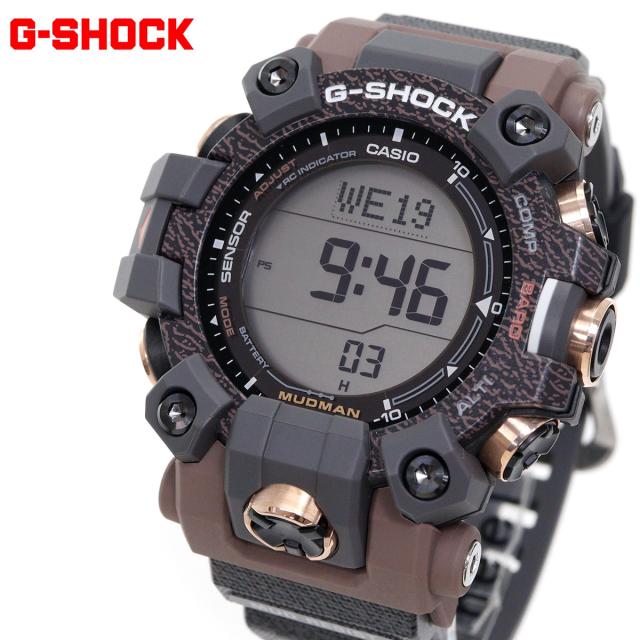 G-SHOCK 電波 ソーラー 電波時計 カシオ Gショック マッドマン MUDMAN CASIO 腕時計 メンズ MASTER OF G GW-9502KJ-8JR カバ Love The Sea And The Earth