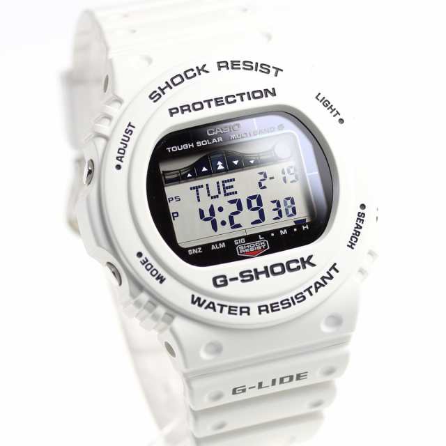 Gショック Gライド G-SHOCK G-LIDE 電波 ソーラー 腕時計 メンズ ホワイト 白 GWX-5700CS-7JF ジーショック