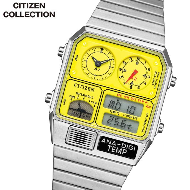 シチズンコレクション レコードレーベル RECORD LABEL JG2170-59Y アナデジテンプ 特定店限定モデル 腕時計 PLAYGROUND Edition ANA-DIGI TEMP CITIZEN COLLECTION