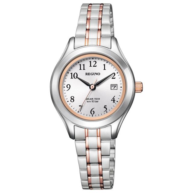 シチズン レグノ CITIZEN REGUNO ソーラーテック 腕時計 ペア レディース スタンダード リングソーラー KM4-139-93