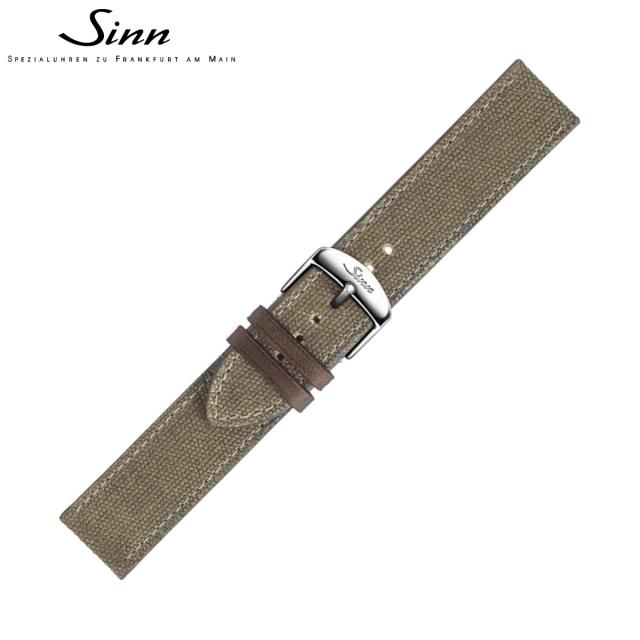 Sinn ジン 純正 替えバンド キャンバスレザーストラップ グレー