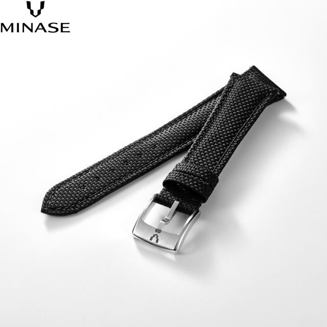 ミナセ MINASE 腕時計 替えバンド ベルト ストラップ メンズ MASTER CRAFT M3 マスタークラフト M3 ラバー 黒 M3M3-RBK