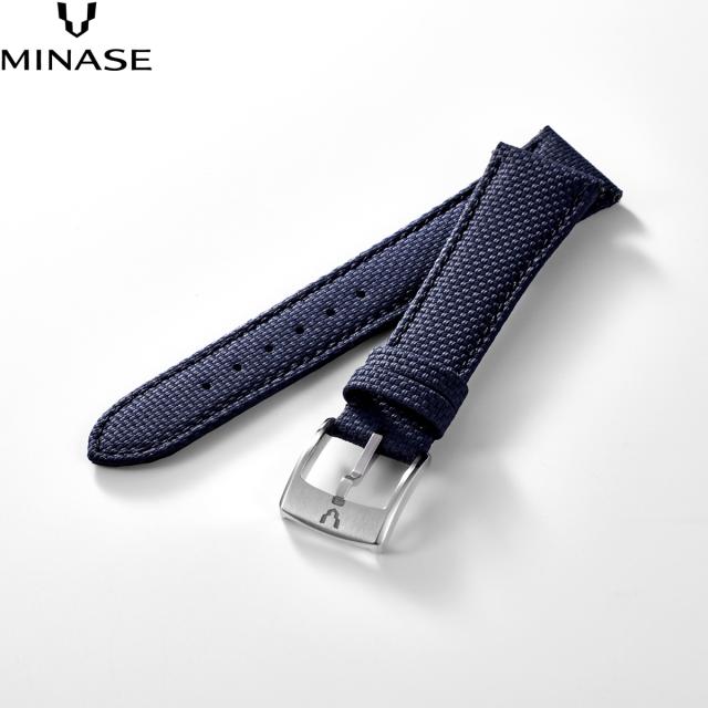 ミナセ MINASE 腕時計 替えバンド ベルト ストラップ メンズ MASTER CRAFT M3 マスタークラフト M3 ラバー 青 M3M3-RBL