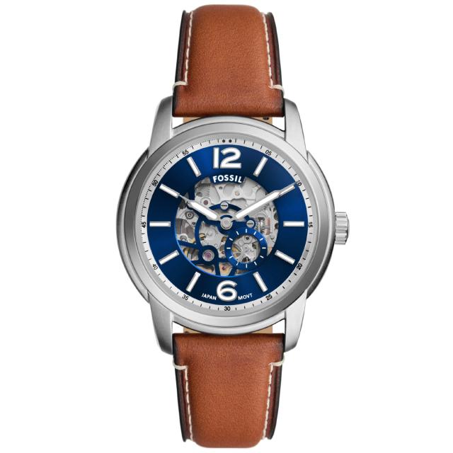 フォッシル FOSSIL 腕時計 メンズ 自動巻き FOSSIL HERITAGE オートマティック ブラウン レザーウォッチ ME3263_1