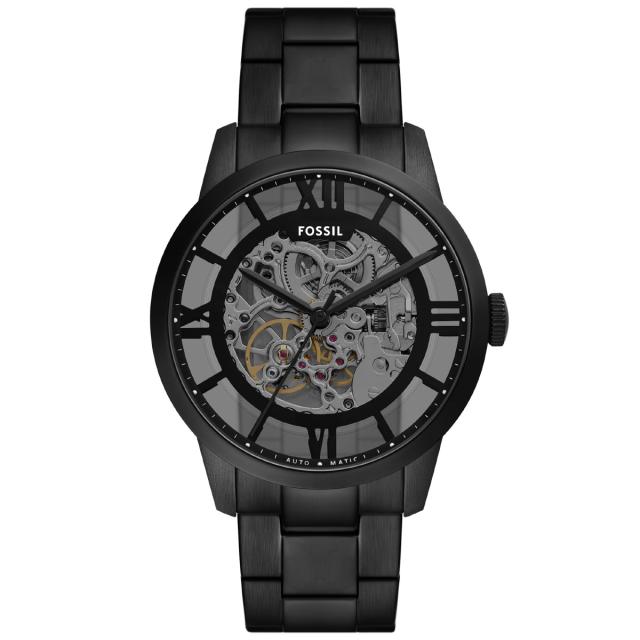 フォッシル FOSSIL 腕時計 メンズ 自動巻き TOWNSMAN オートマティック ブラック ステンレススチールウォッチ ME3269_1