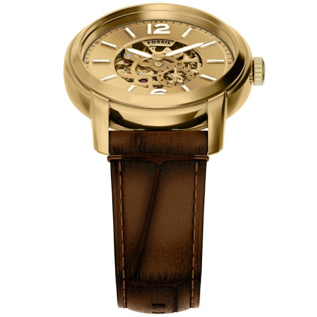 フォッシル FOSSIL 腕時計 自動巻き メンズ FOSSIL HERITAGE オートマティック ブラウン クロコレザー ME3279_2