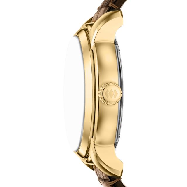 フォッシル FOSSIL 腕時計 自動巻き メンズ FOSSIL HERITAGE オートマティック ブラウン クロコレザー ME3279_4