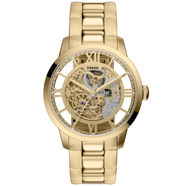 フォッシル FOSSIL 腕時計 自動巻き メンズ TOWNSMAN オートマティック ゴールドトーン ステンレススチール ME3280_1